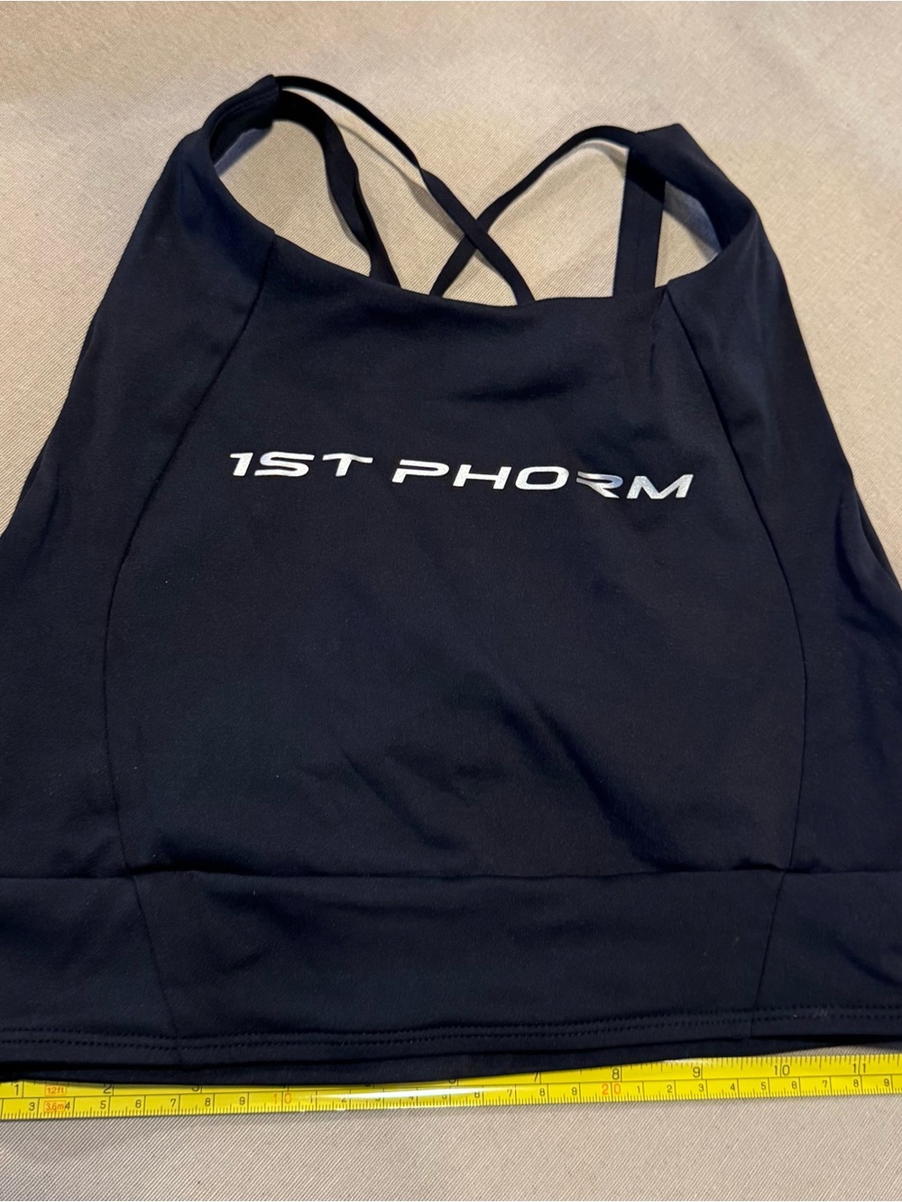 Black Strappy Performance Sports Bra-1st Phorm